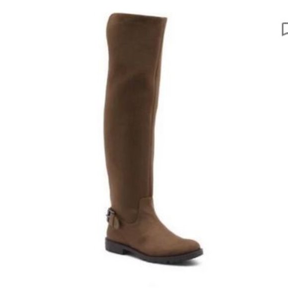 Bass Shoes - chocolate brown faux vegan suede leather boots